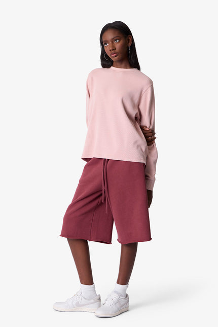 Thermal Long Sleeve Tee - Washed Pink