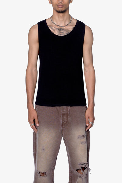 【LA MER MA MAISON】25SS★ SLEEVELESS WAFFLE KNIT BLENCOT Womens Waffle Knit Summer Tank Top Casual Scoop Neck