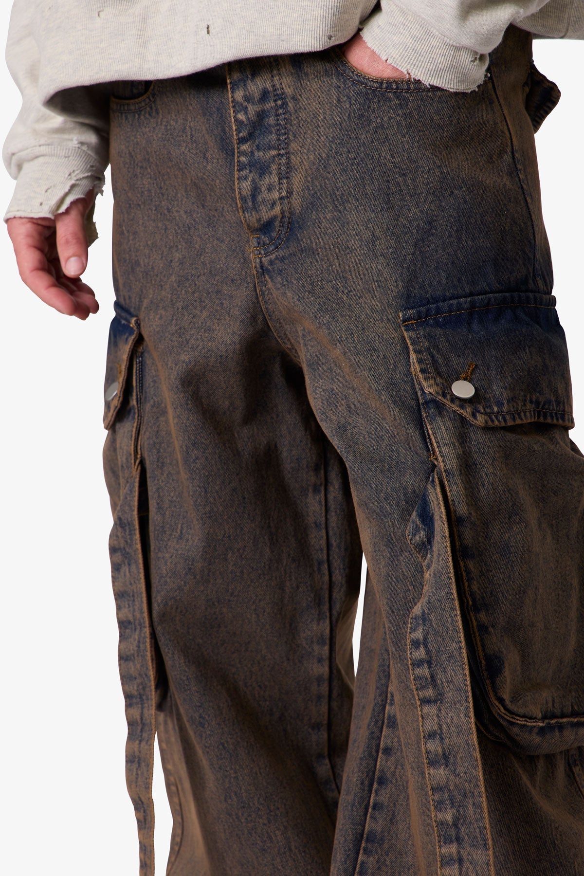 Washed Cargo Pants - Washed Brown | mnml