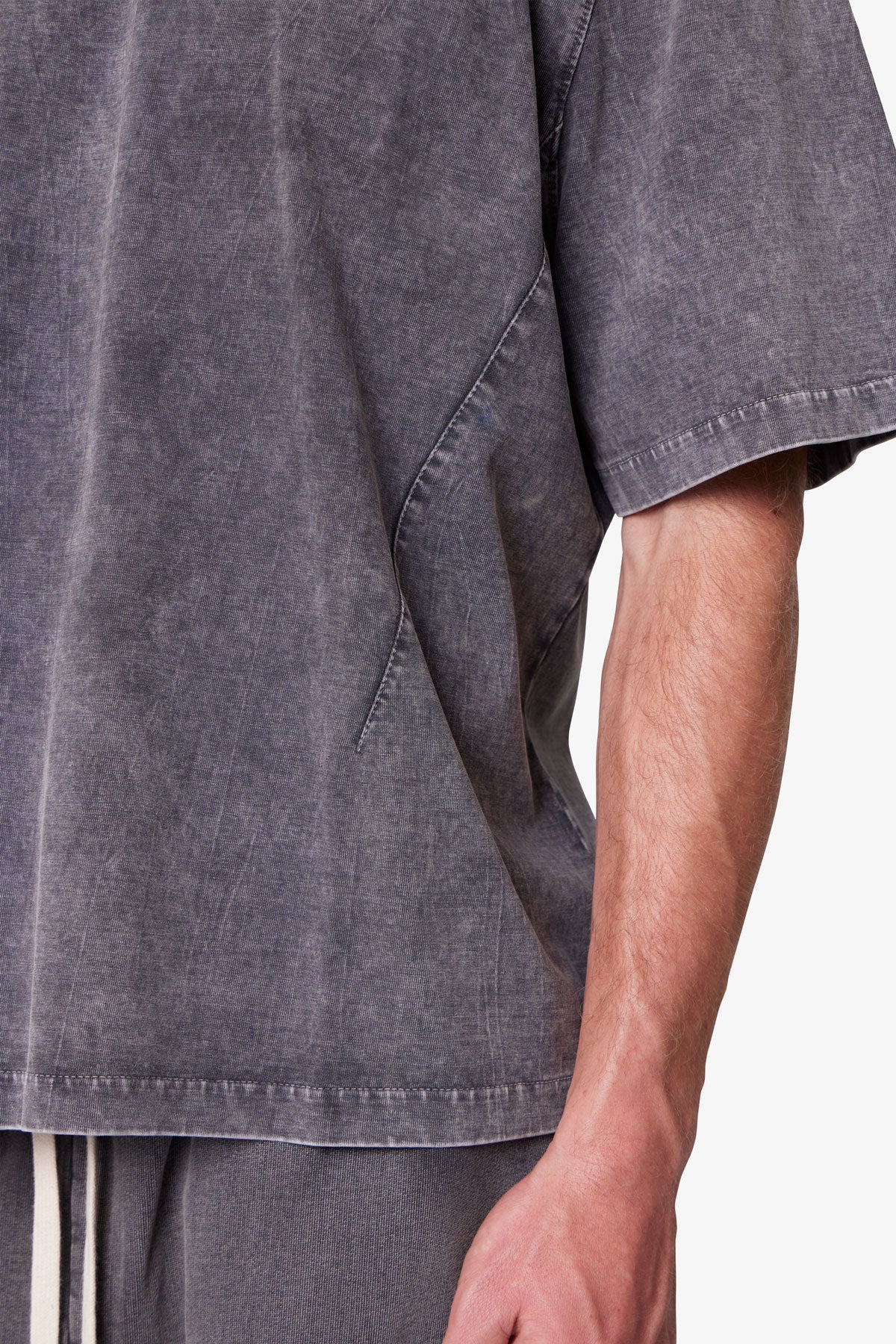 Washed Dart Tee - Washed Black | mnml