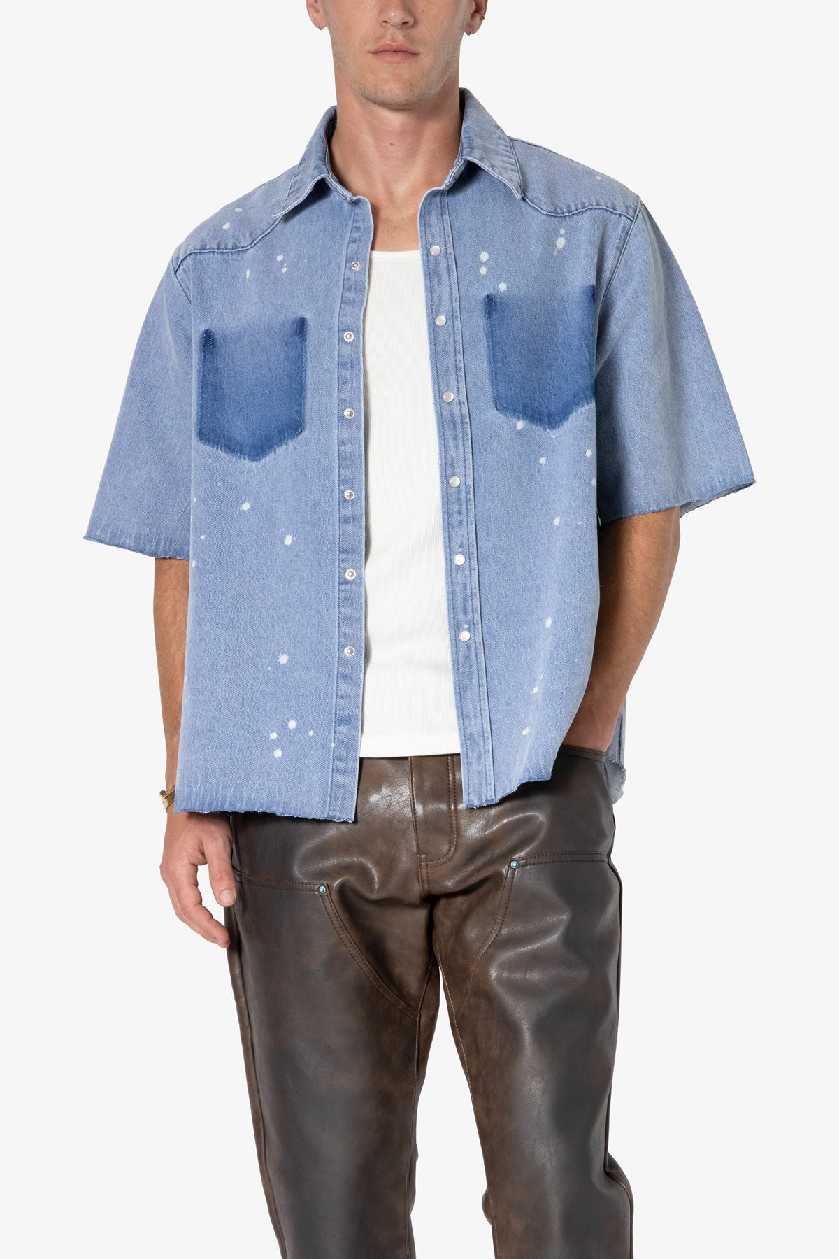 トップス NEIGHBORHOOD AW24 WASHED DENIM SHIRT LS NEIGHBORHOOD® AW24 ⁡ NH . TEE LS-17［slide 1-2］ WASHED