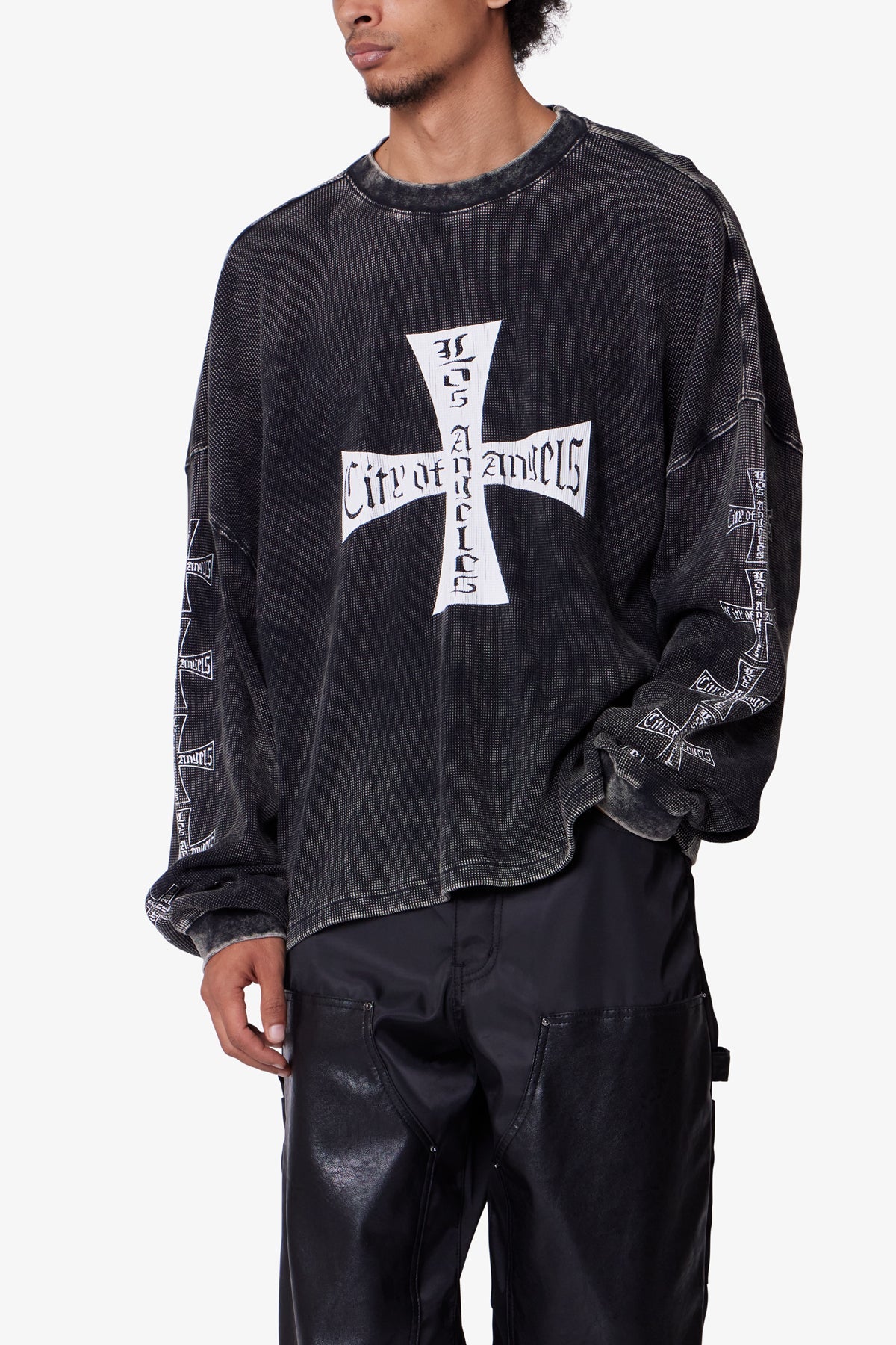 トップス SEESEE URBS BIG SHIRT WASHED NEL XXL Washed-LA-Thermal-Shirt-Washed