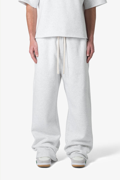 Washed Ultra Baggy Sweatpants - Heather Grey - Size XXL
