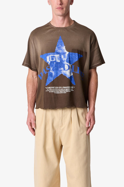 Wasted Life Tee - Washed Black
