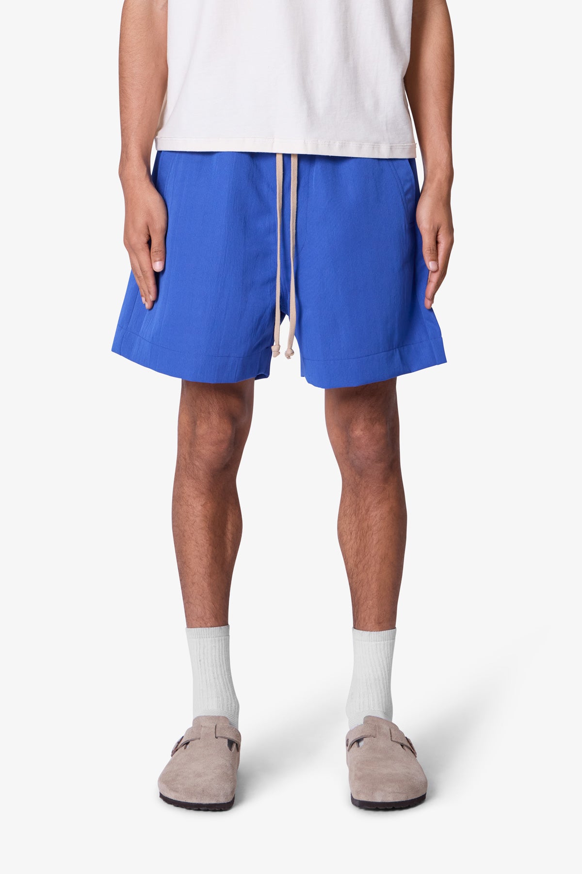 Paisley Knit Shorts - Taupe | mnml | shop now
