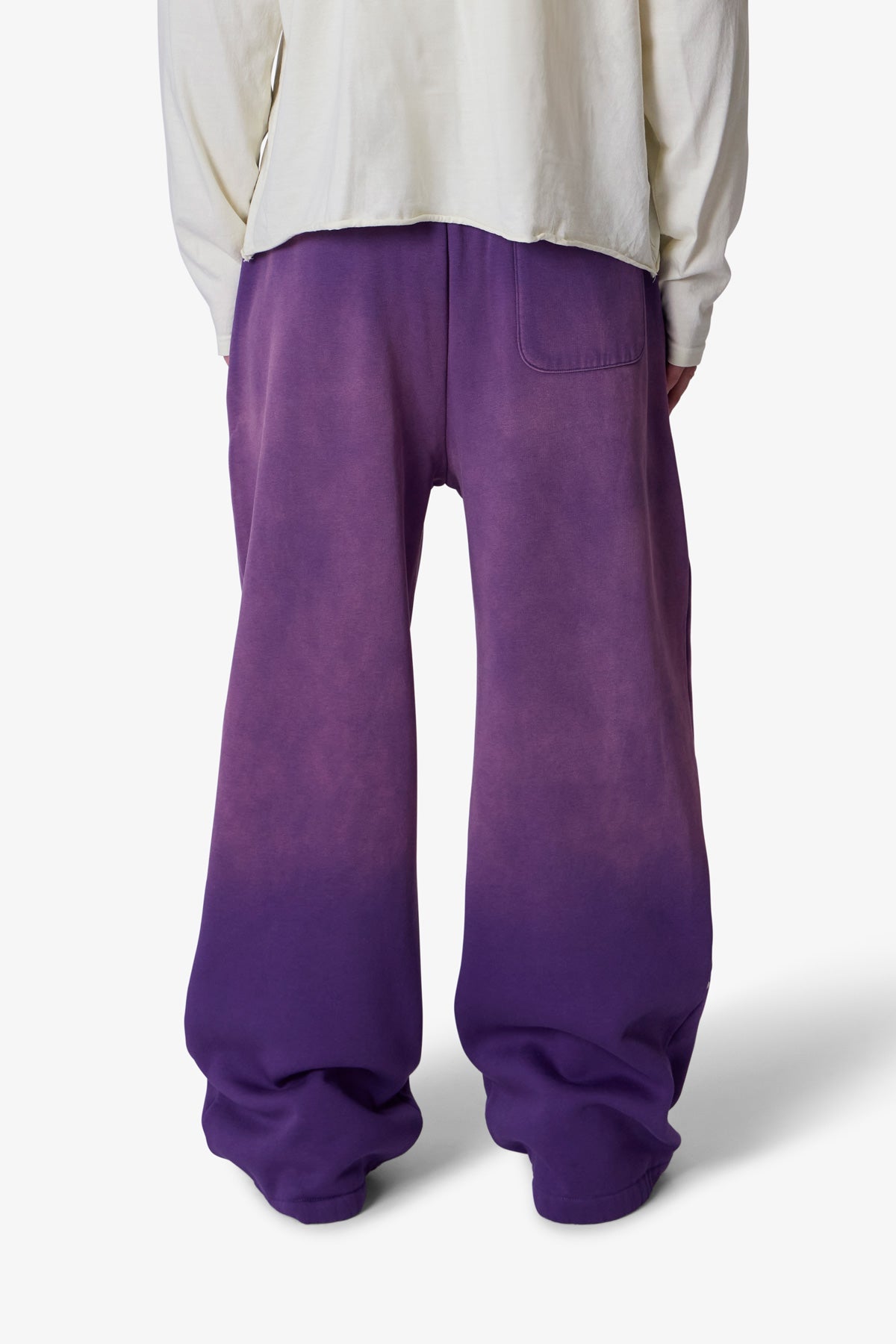 West Double Knee Sweatpants - Purple | mnml | shop now