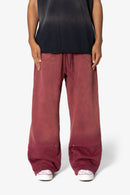 West Double Knee Sweatpants - Red
