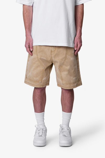 ★FANCYCLUB★VINTAGE DENIM SHORTS (SAND BROWN)★正規品/人気 West-Sands-Denim-Shorts-