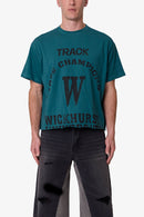 T-shirt Wickhurst Cut Off - Turquoise
