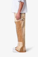 Workshop Kick Flare Denim - Khaki
