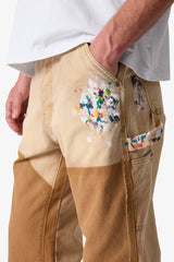 Workshop Kick Flare Denim - Khaki