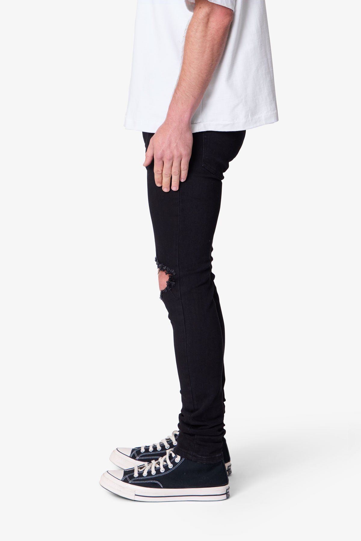 X1 Stretch Denim - Black | mnml | shop now