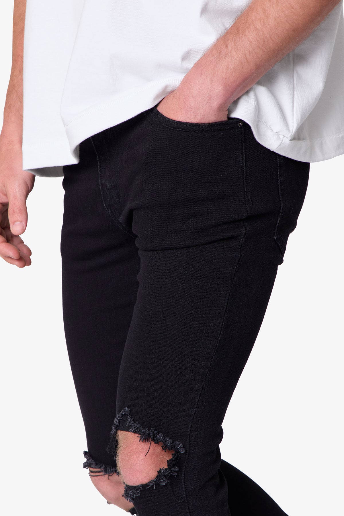 X1 Stretch Denim - Black | mnml | shop now