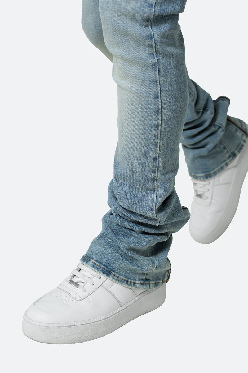 X491 Convertible Skinny Denim - Blue | mnml | shop now