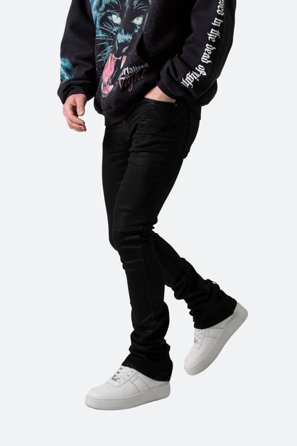 X491 Descapotable Skinny Denim - Negro encerado