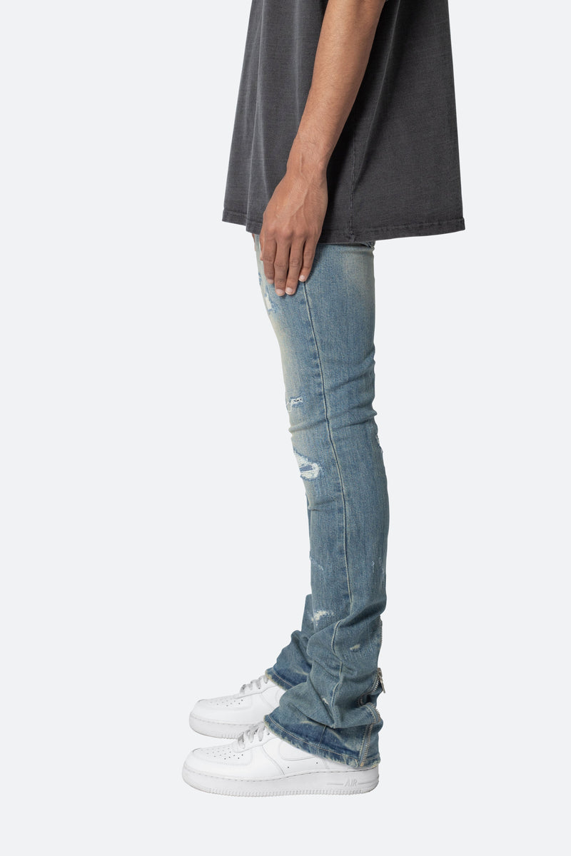 X503 Convertible Skinny Denim - Blue | mnml | shop now