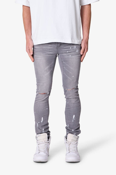 X504 Skinny Denim - Grey | mnml | shop now
