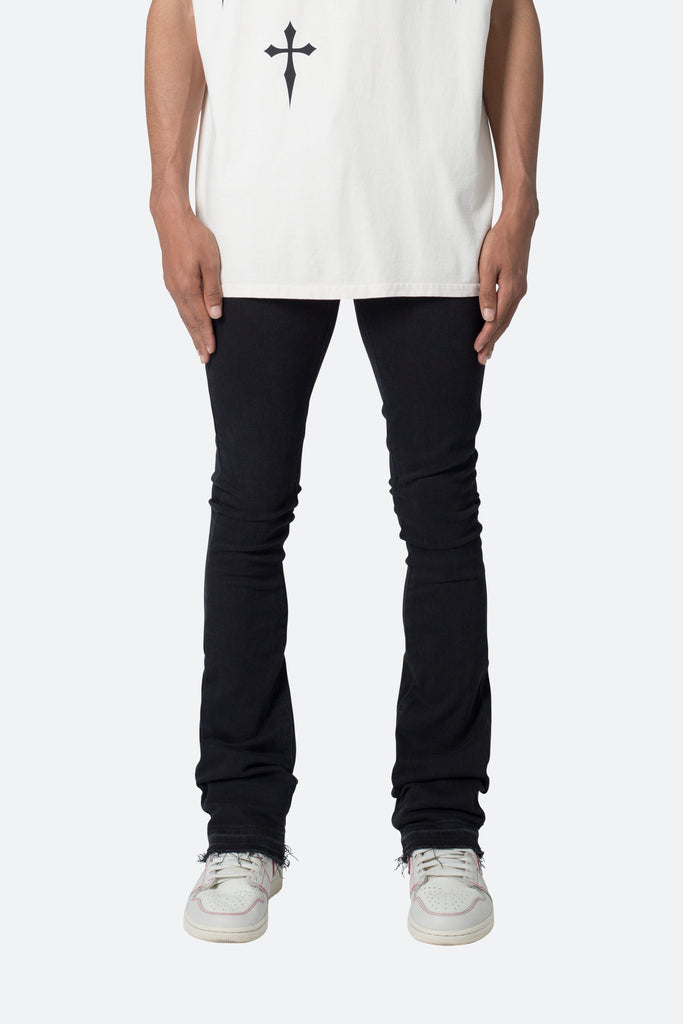 X514 Skinny Black Stacked Jeans | mnml