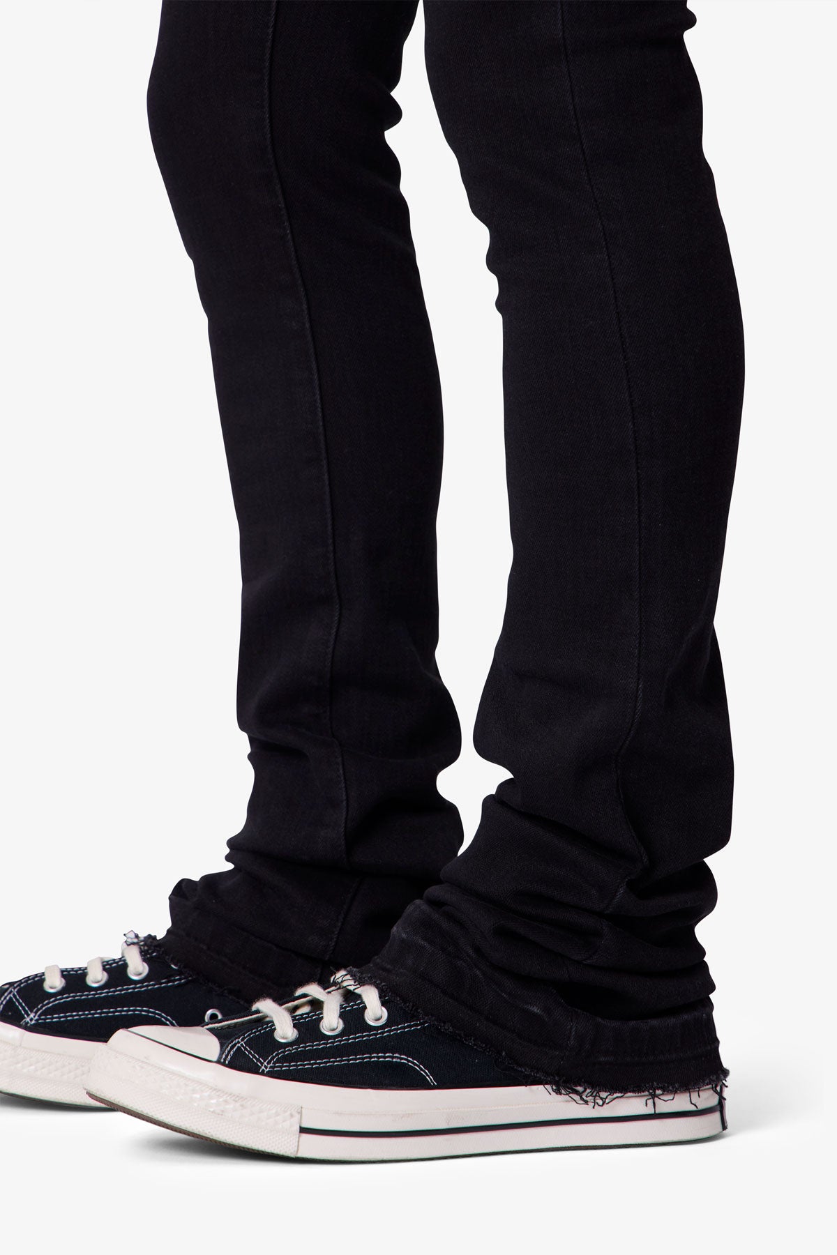 X514 Skinny Black Stacked Jeans | mnml