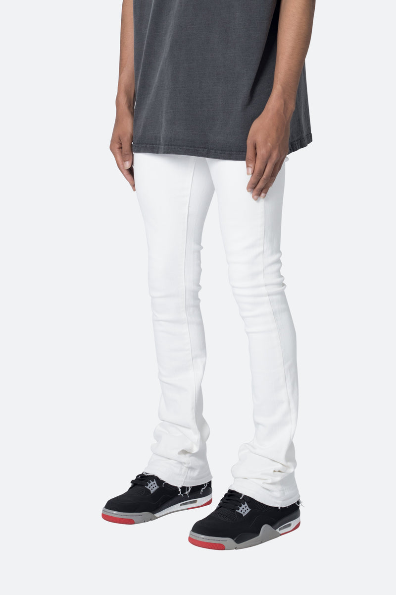 X514 Skinny Stacked Denim - White | mnml | shop now