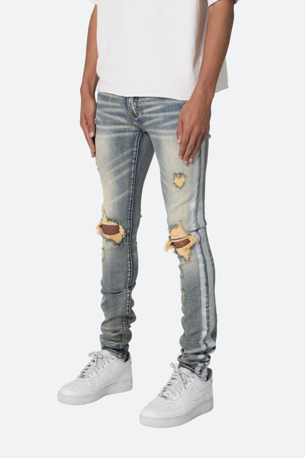 X560 Skinny Glitter Denim - Azul