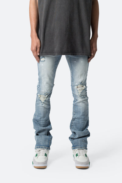 X597 PANELED SKINNY STACKED DENIM -WHITE- | WALKIN STORE WEB SHOP 