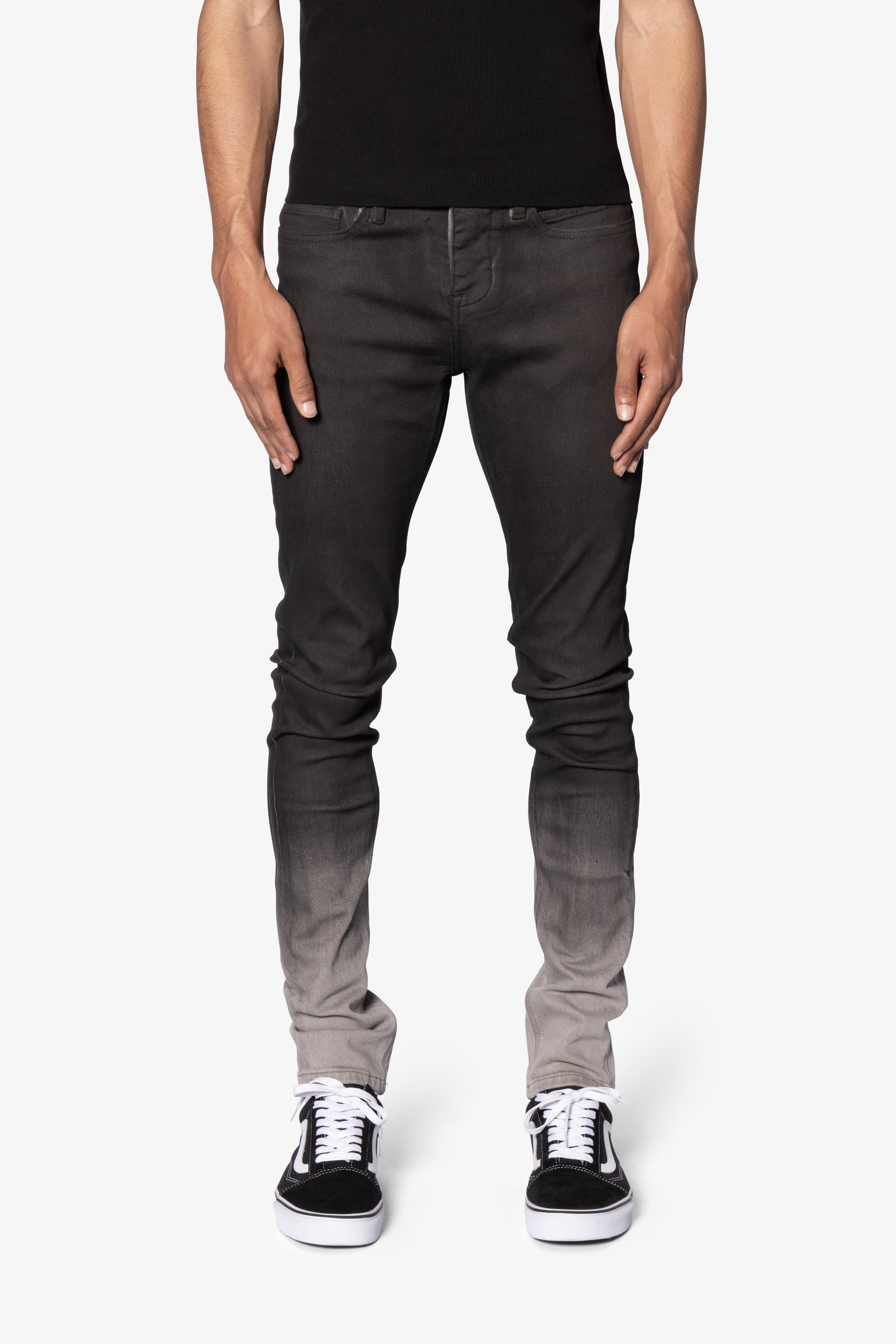 X596 Patched Skinny Denim - Multi | mnml | shop now