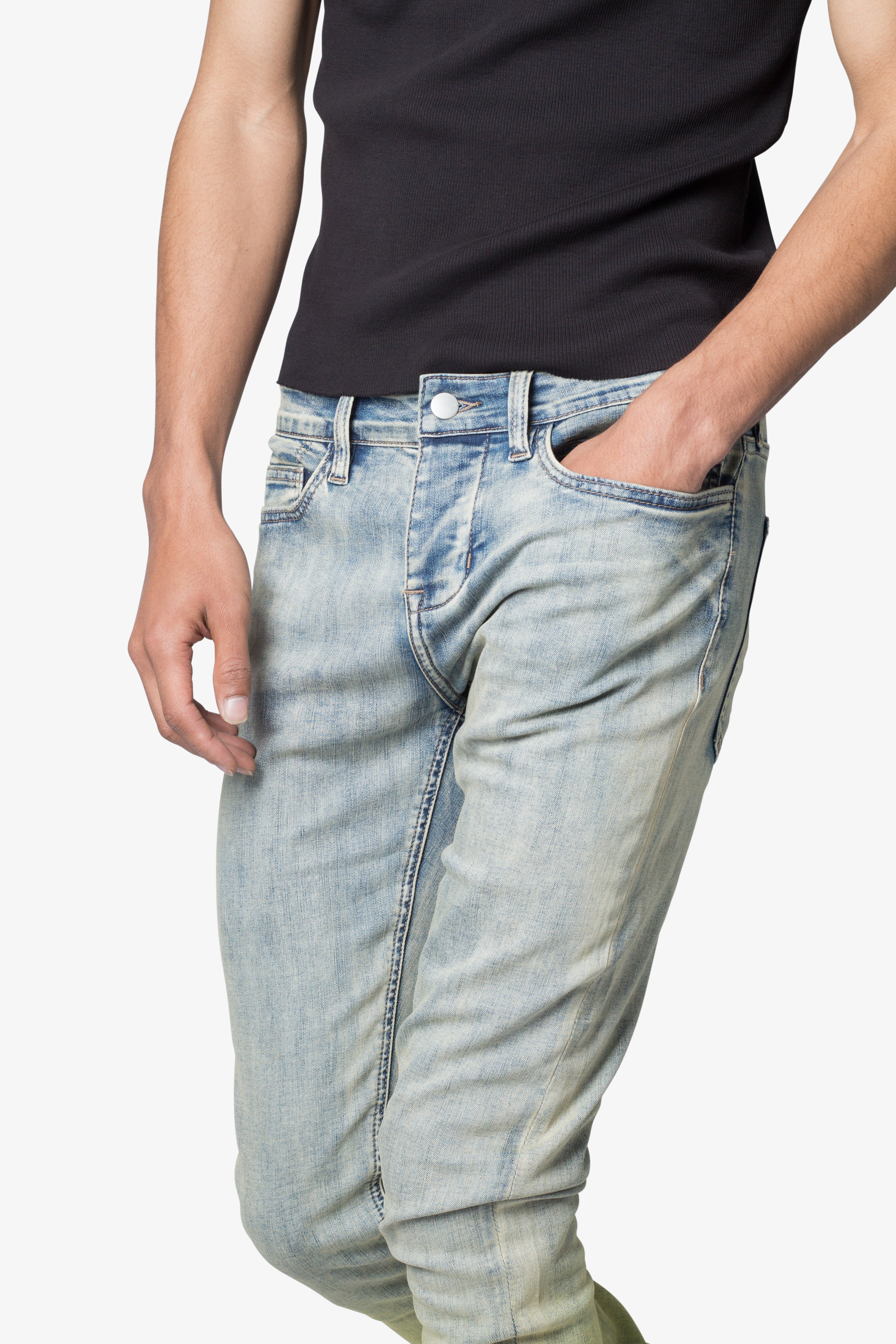 X637 Gradient Skinny Denim - Vintage Blue/Green | mnml