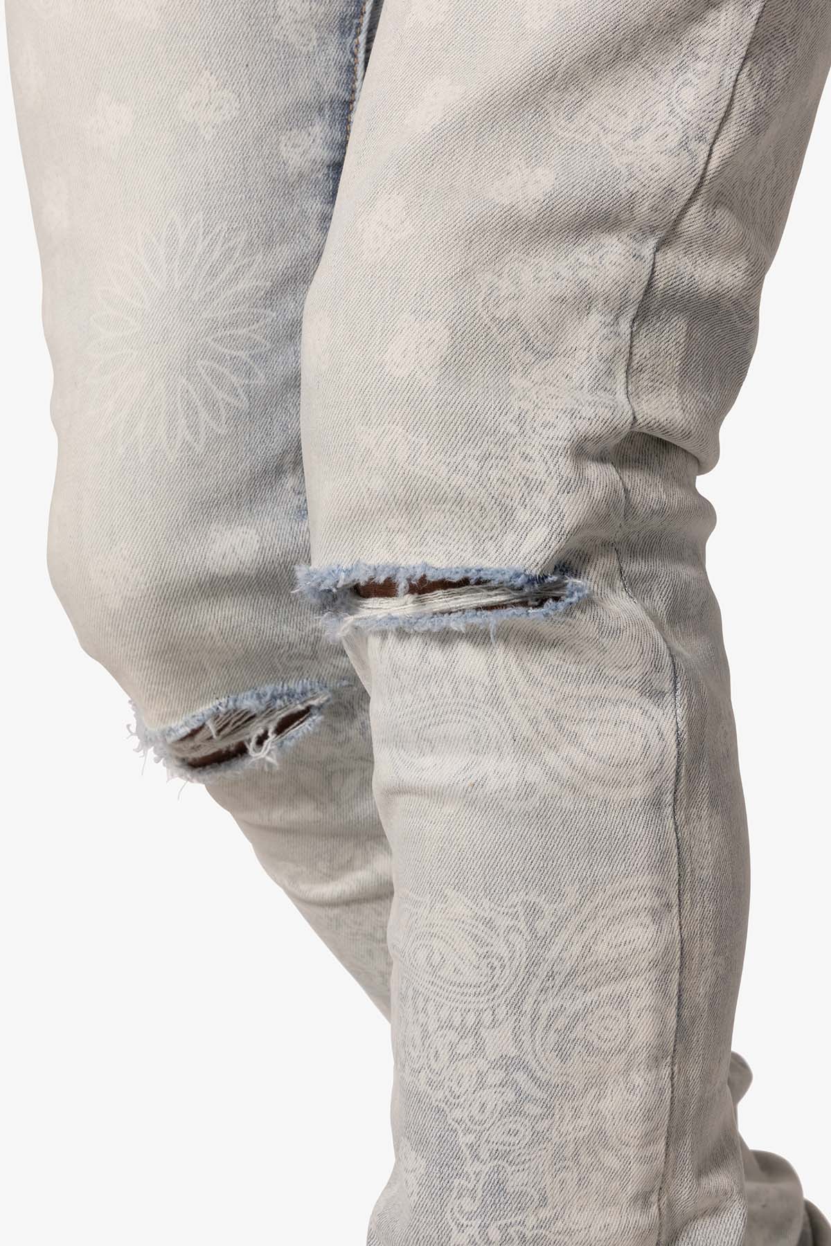 新品　mnml ミニマル X696 PAISLEY SKINNY DENIM X696-Paisley-Patterned-Denim-