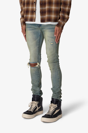 X721 Dusted Skinny Denim - 4th Day Sun Washed Blue