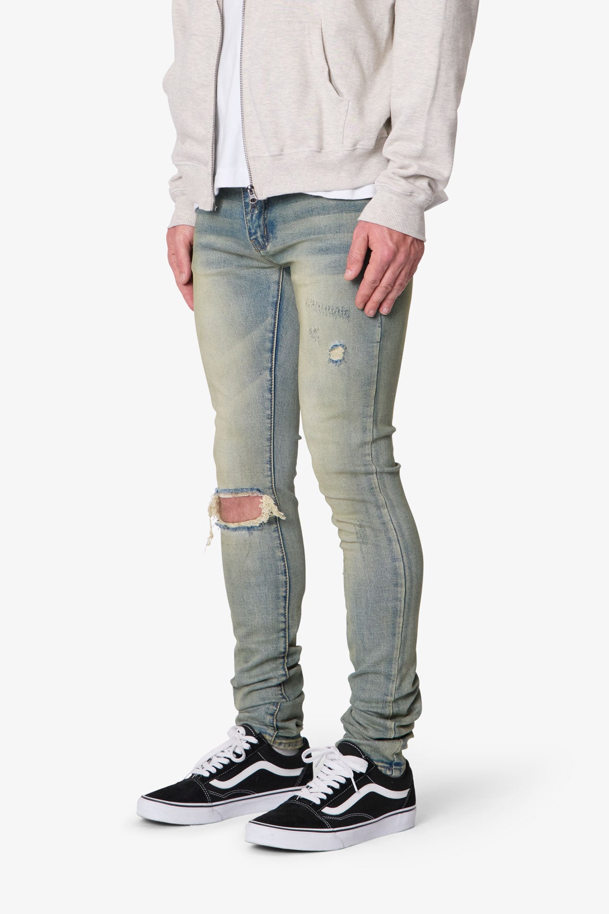 X721 Dusted Skinny Denim - 4th Day Sun Washed Blue | mnml