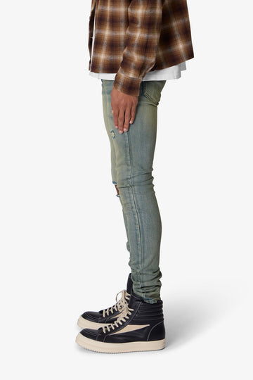 X721 Dusted Skinny Denim - 4th Day Sun Washed Blue