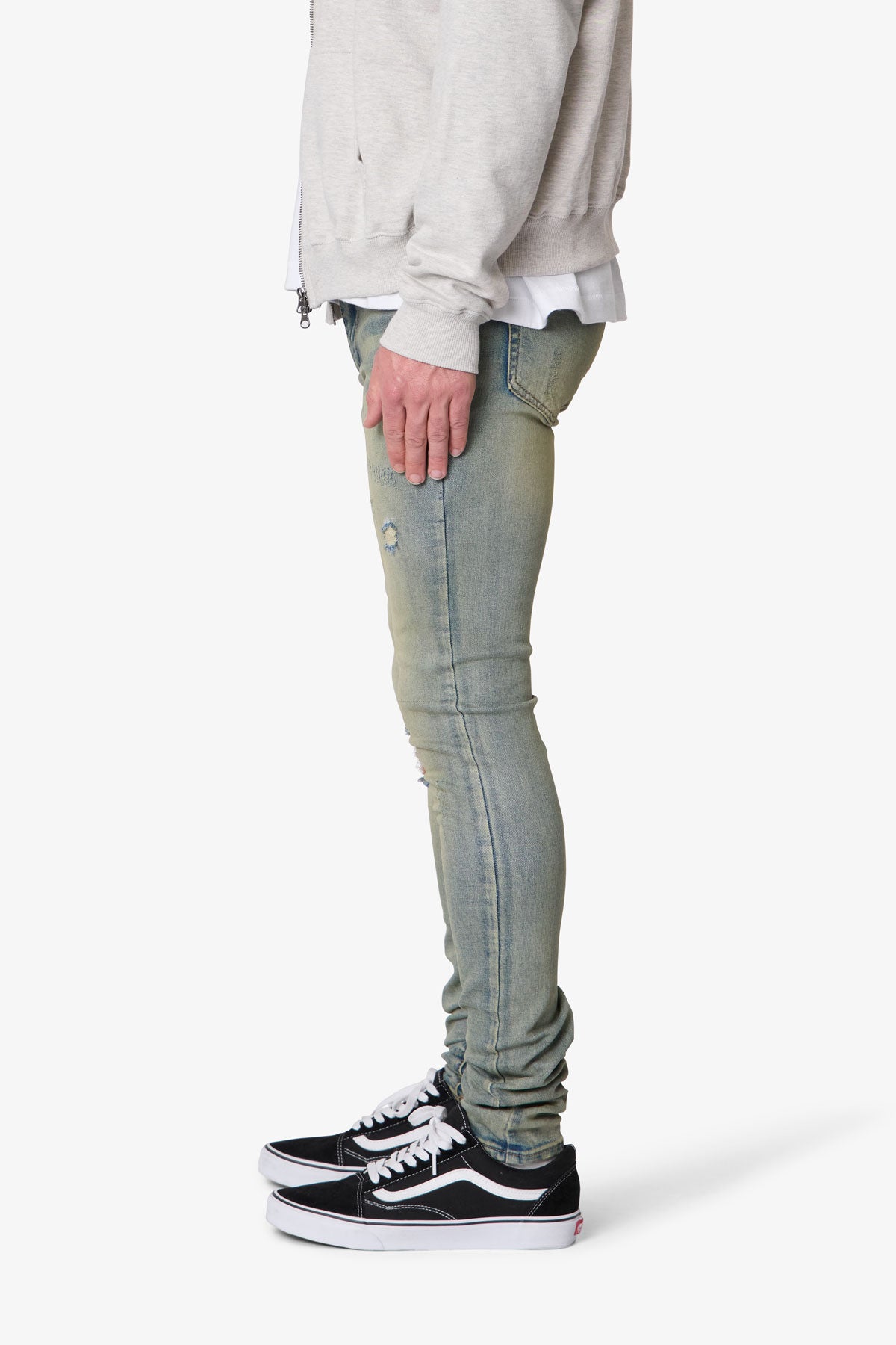 X721 Dusted Skinny Denim - 4th Day Sun Washed Blue | mnml