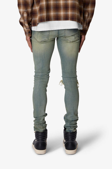 X721 Dusted Skinny Denim - 4th Day Sun Washed Blue
