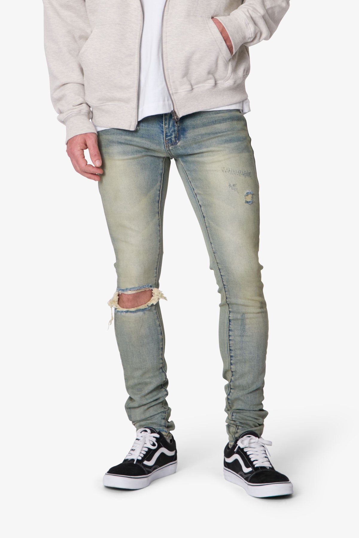 X721 Dusted Skinny Denim - 4th Day Sun Washed Blue | mnml
