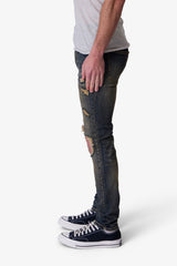 X738 Chewed Up Denim - Stone Washed Shadow