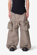 Pantalones cargo con cremallera para fiestas - Color tostado
