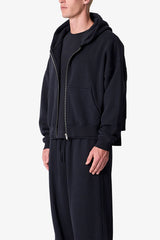 Zip Hoodie - Black