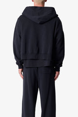 Zip Hoodie - Black