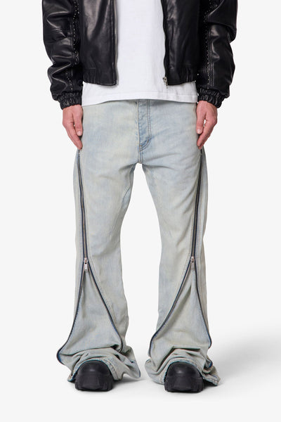 Zipper-Extra-Flare-Denim-Light