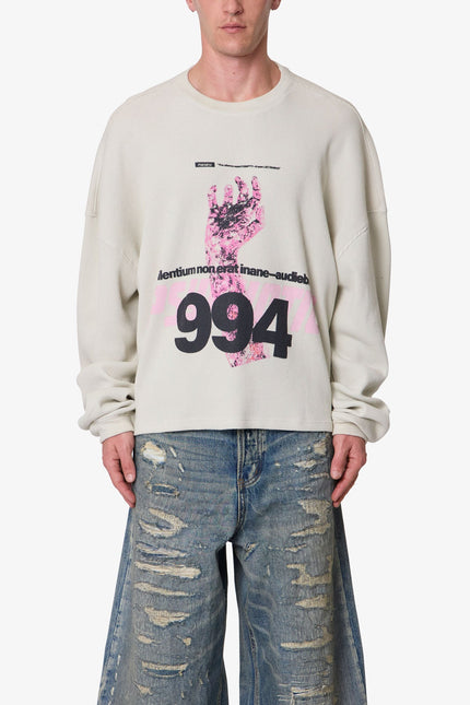 Zombie Hand Thermal Shirt - Grey