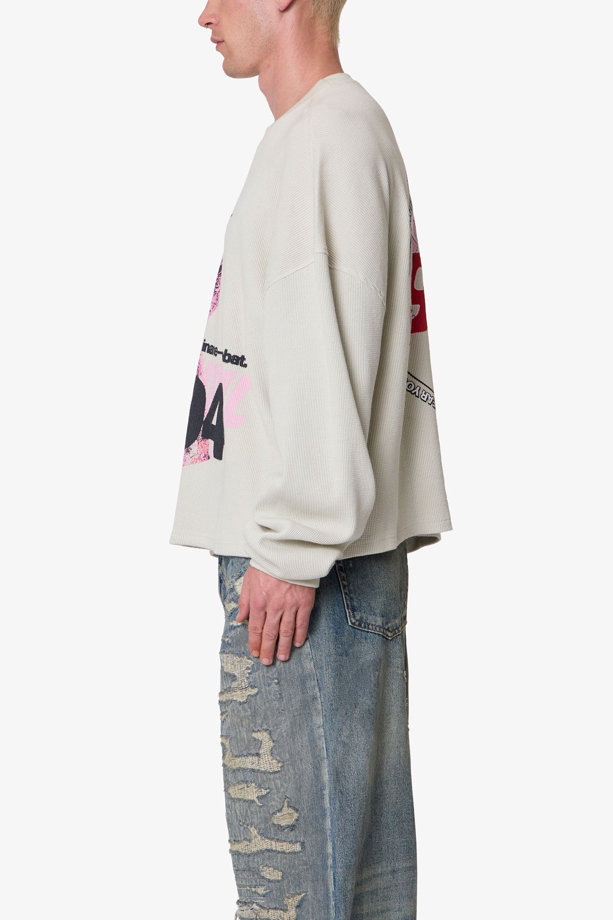 Zombie Hand Thermal Shirt - Grey | mnml