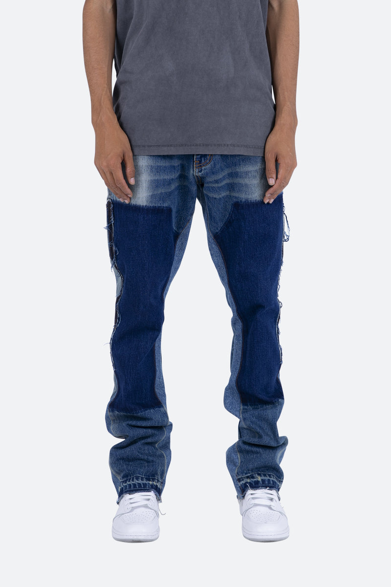 B118 Work Flare Denim - Blue | Mnml | Shop Now