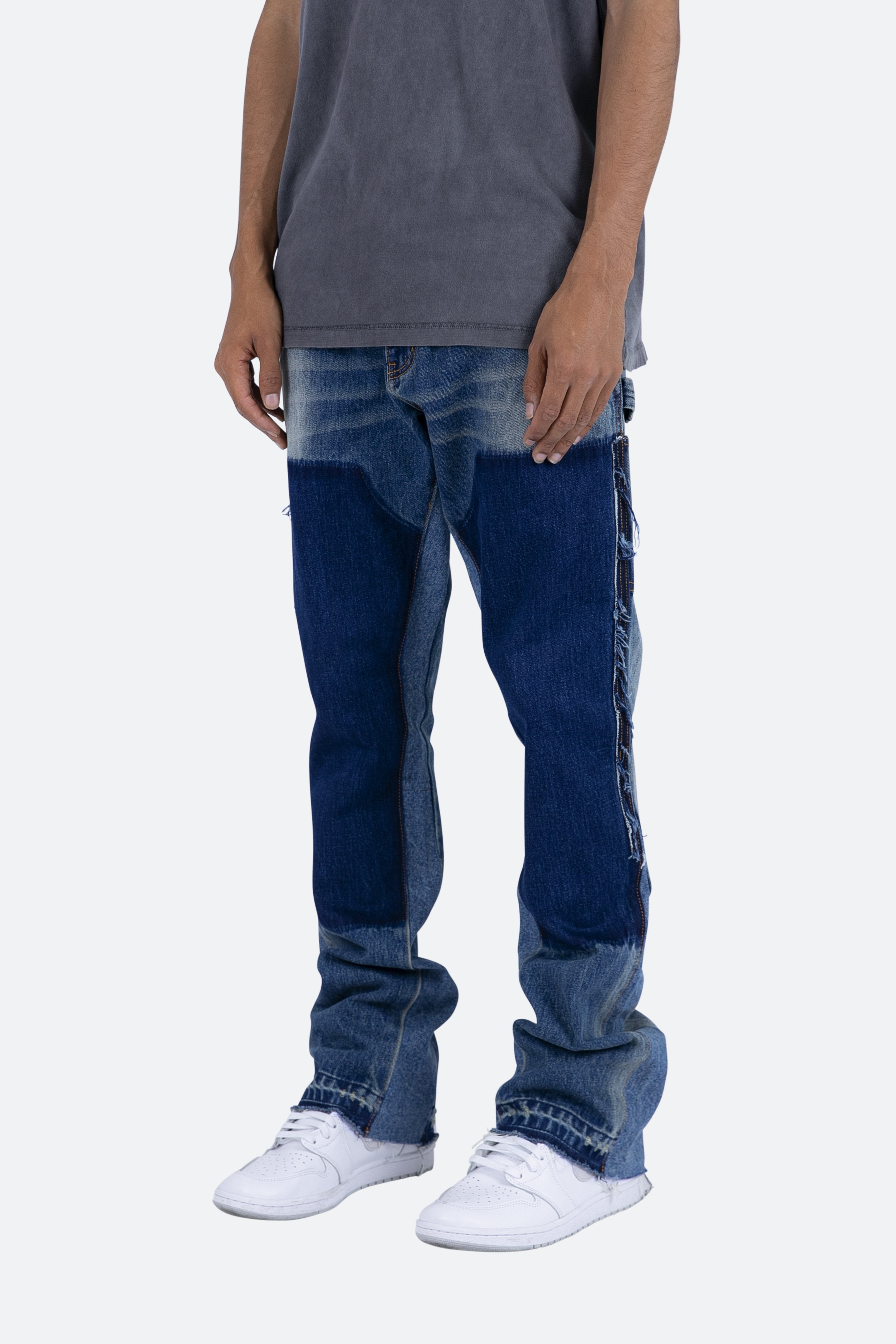 B118-Work-Flare-Denim-Blue- 