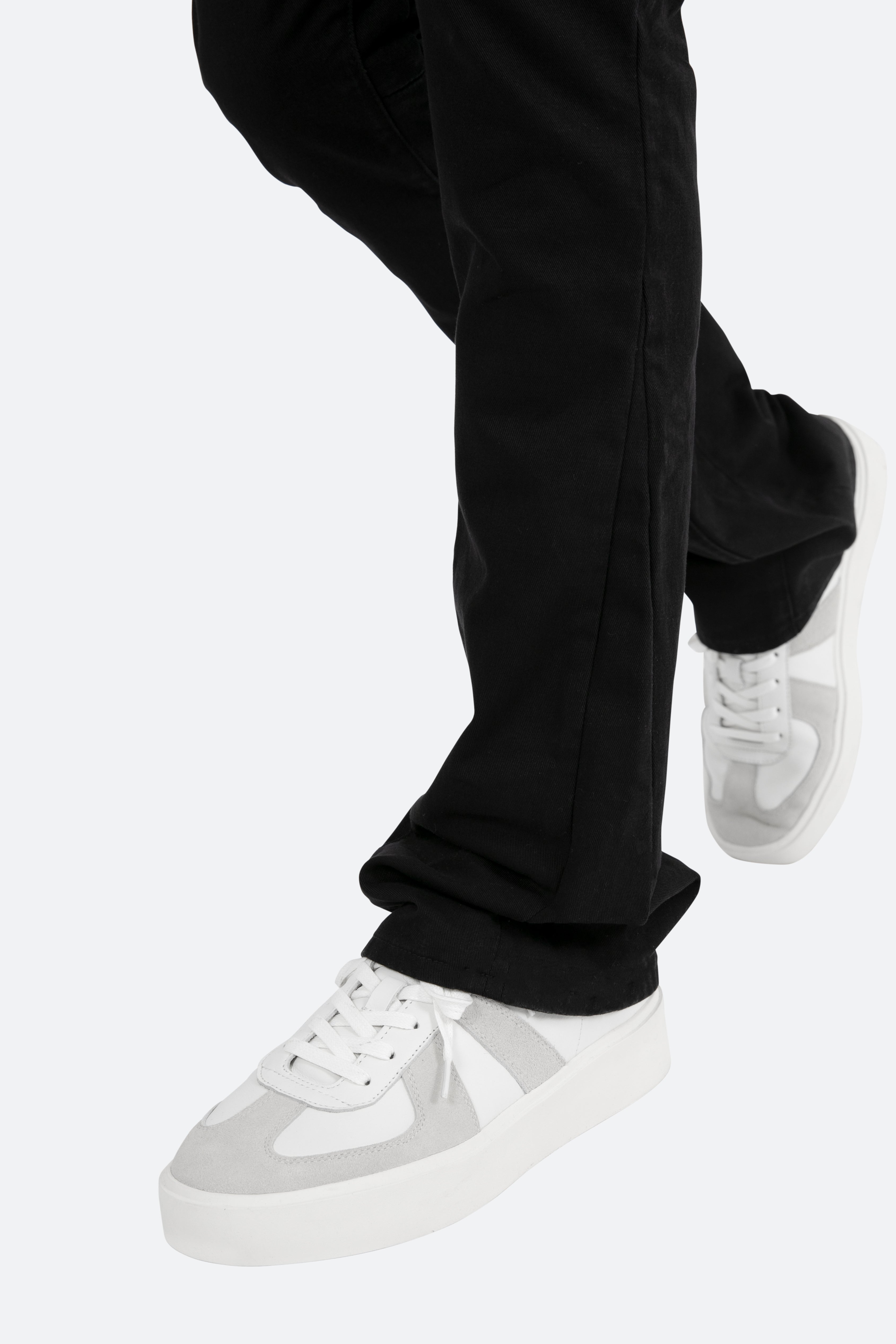 B472-Twill-Flare-Pants-Black- 
