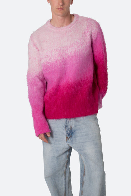 Pull dégradé brossé - Rose