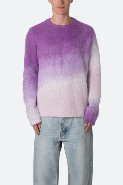 Pull dégradé brossé - Violet