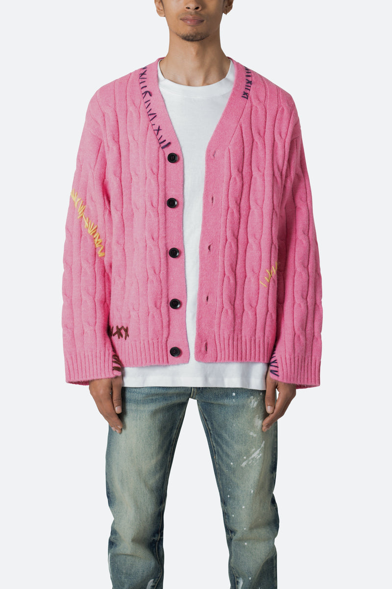 Wool cardigan Louis Vuitton Pink size S International in Wool