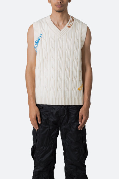 Off-White Men's Multipockets Knit Gilet