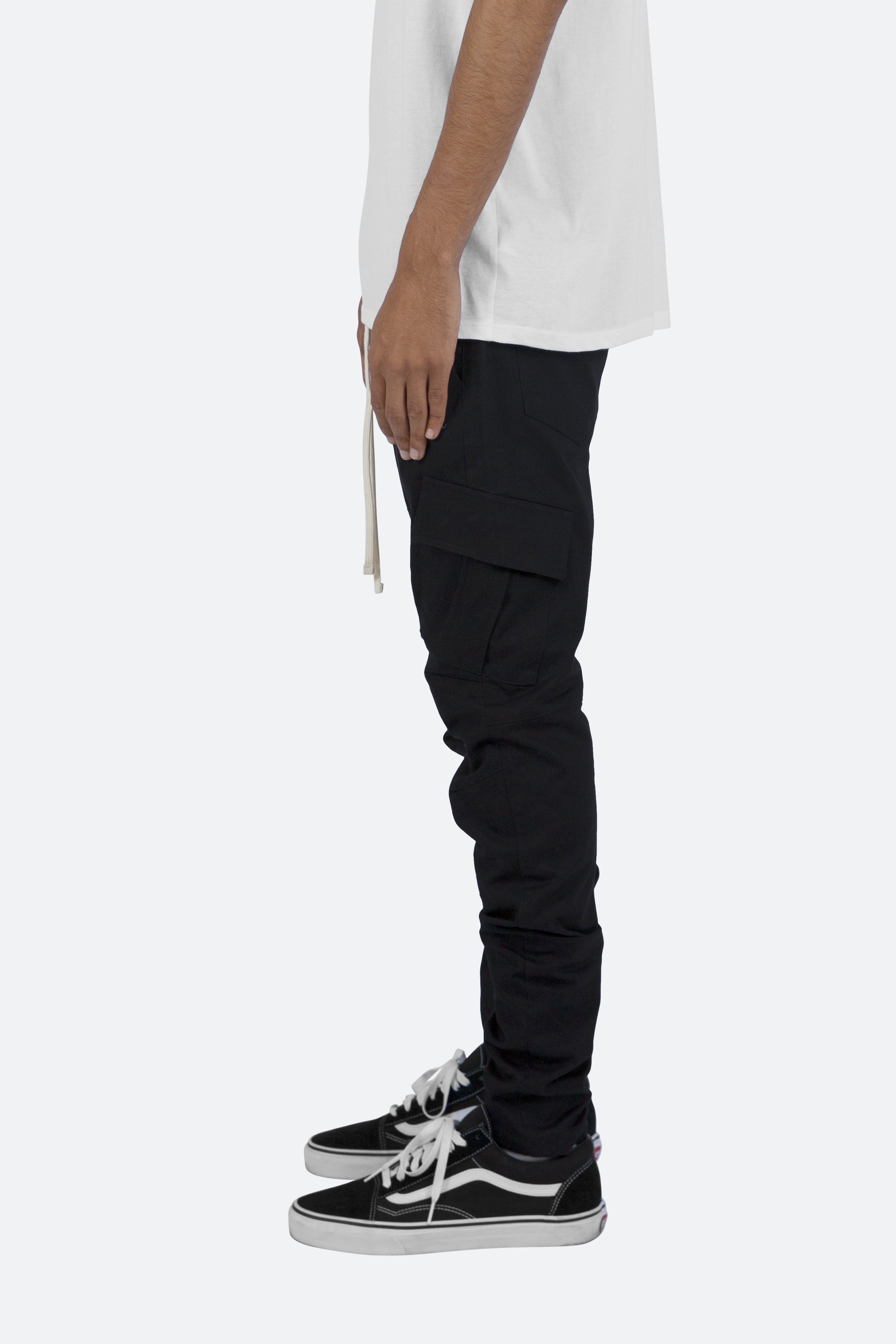 Cargo Drawcord II Pants - Black | mnml